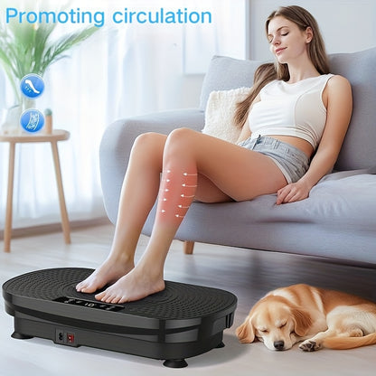 Vibration Plate Exercise Machine – 99 Speeds, 9 Programs, Remote & LED Display, Resistance Bands, Portable Home Gym Equipment