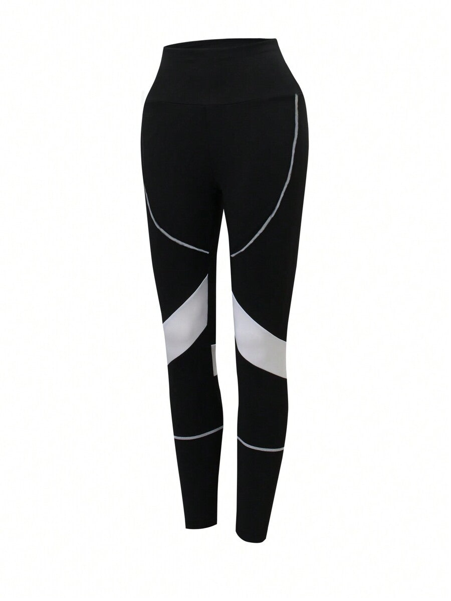 Easify SHEIN Sport Women's Colorblock Patchwork Yoga Workout 3-Piece Setwomen Workout Set Women Leggings Set